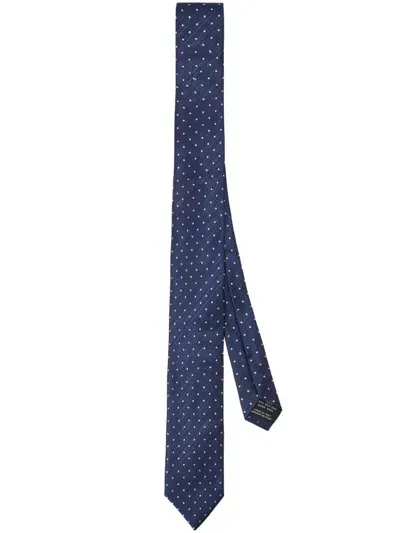 Tom Ford Polka Dot-print Tie In Blue