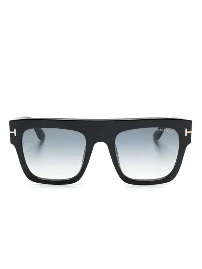 Tom Ford Renee Square-frame Sunglasses In Black