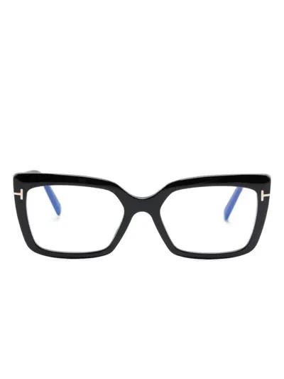 Tom Ford Brille Mit Eckigem Gestell In Schwarz