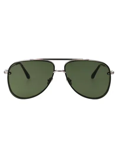 Tom Ford Sunglasses In 14n Rutenio Chiaro Luc / Verde