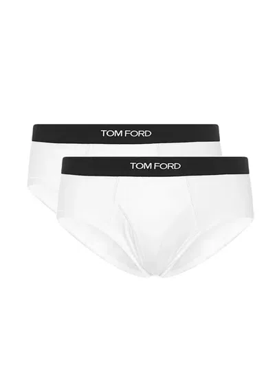 Tom Ford Pack Of Two Boxers In White