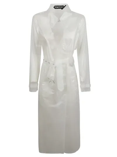 Tom Ford Technical Material Trench In White