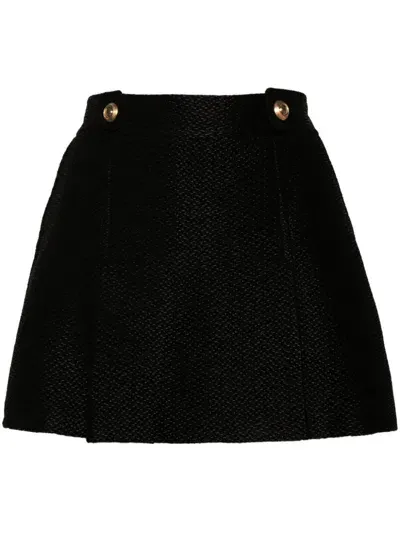 Tom Ford Textured Mini Skirt In Black