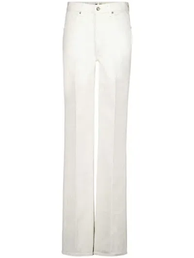 Tom Ford Twill Flared Jeans In White