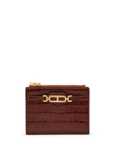 Tom Ford Whitney Card Holder In Brown