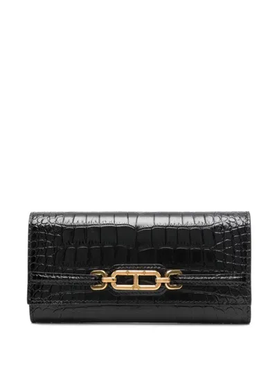 Tom Ford Whitney Continental Wallet In Black