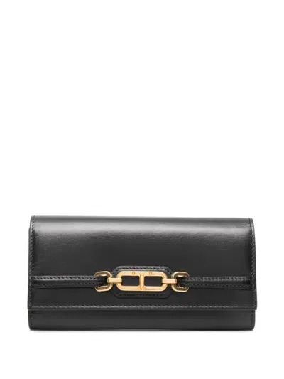 Tom Ford Whitney Continental Wallet In Black