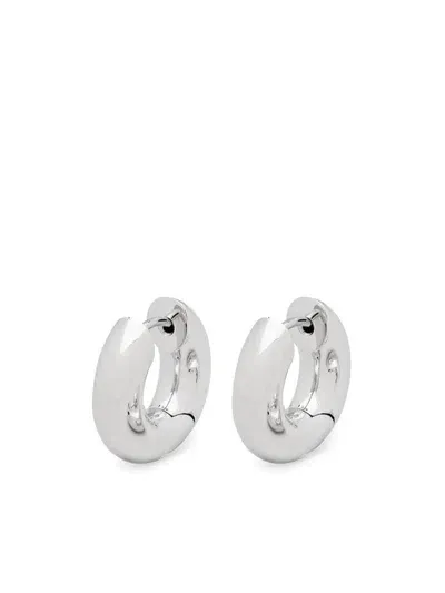 Tom Wood Small Chunky Hoop Earrings In 银色