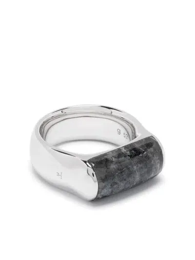 Tom Wood Crest Ring In Silver