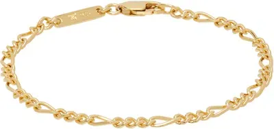 Tom Wood Gold Bo Slim Bracelet In 925 Silver/18k Gold