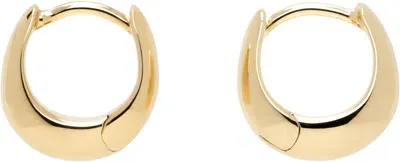 Tom Wood Gold Ice Huggies Earrings In 925 Silver/18k Gold