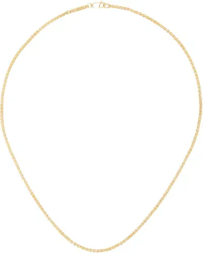 Tom Wood Gold Spike Chain Necklace In 925 Silver/18k Gold