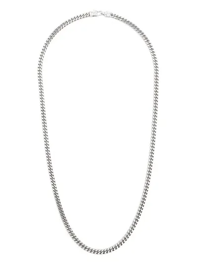 Tom Wood L Curb Chain Necklace In シルバートーン