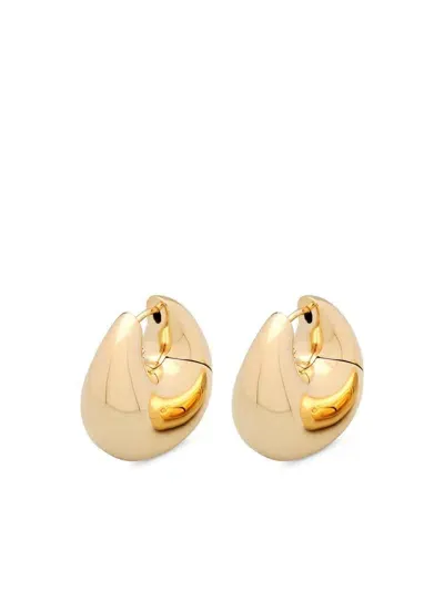 Tom Wood Large Bao Hoops Earrings In 金色