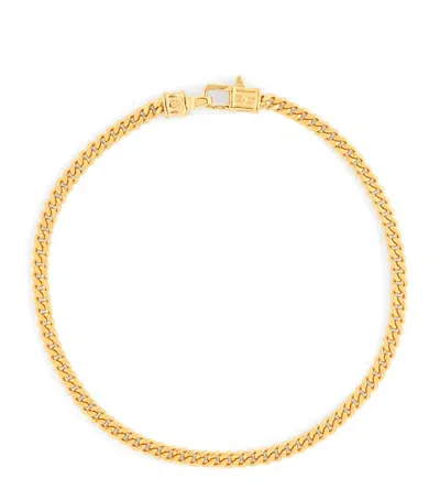 Tom Wood Medium Gold-plated Curb Chain Bracelet