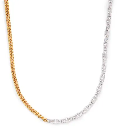 Tom Wood Rue Chain Duo Necklace In Multi