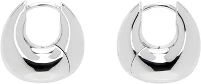 Tom Wood Silver Bao Small Hoop Earrings In 925 Silver