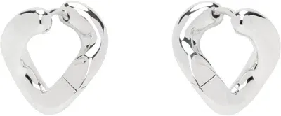 Tom Wood Silver Dean Hoop Earrings In 925 Silver