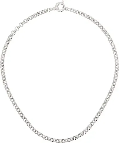 Tom Wood Silver Thick Rolo Chain Necklace