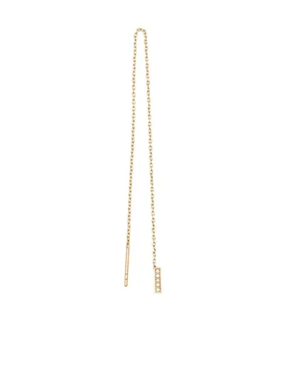 Tom Wood Sleek Ear Chain Gold Diamonds 140 Mm