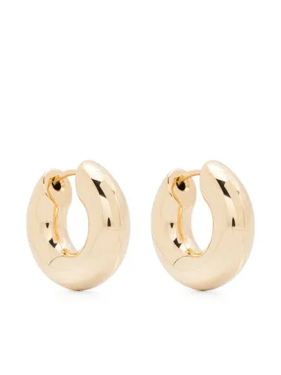 Tom Wood Small Chunky Hoop Earrings In Gold