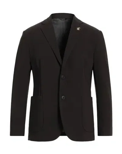 Tombolini Single-breasted Suit In Brown