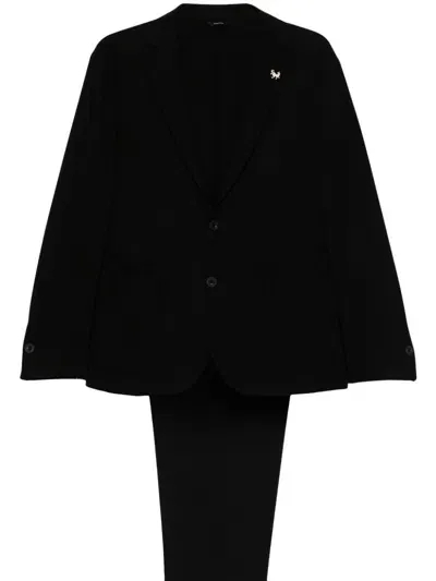 Tombolini Single-breasted Suit In Black