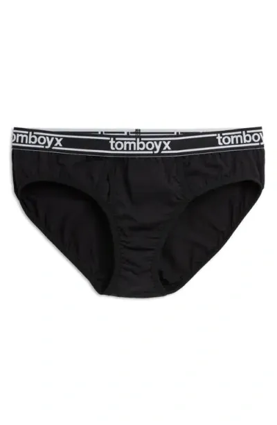 Tomboyx Iconic Briefs In Black Logo