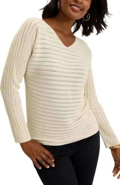 Tommy Bahama Jewel Bay Mini Sequin Sweater In Coconut