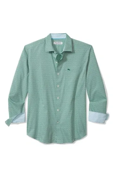 Tommy Bahama Sarasota Stretch Ventura Islandzone® Stripe Stretch Button-up Shirt In Aruba