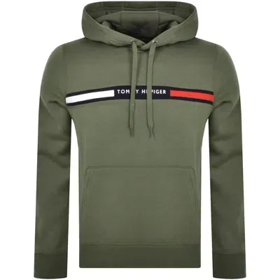 Tommy Hilfiger Chest Insert Hoodie Green