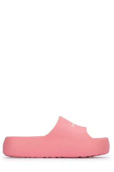 Tommy Hilfiger Chunky Flatform Pool Slides In Pink