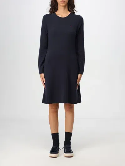 Tommy Hilfiger Dress  Woman Color Blue In Blau