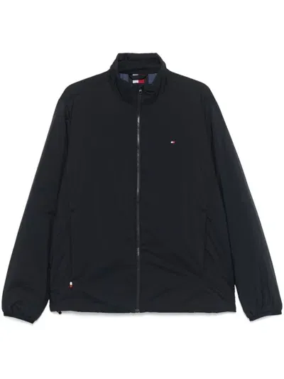 Tommy Hilfiger Embroidered-logo Jacket In Blue