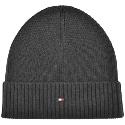 Tommy Hilfiger Flag Beanie Hat Grey