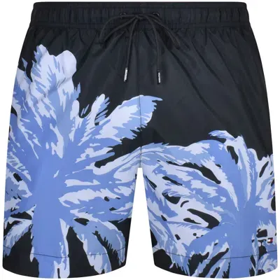 Tommy Hilfiger Large Placed Palm Swim Shorts Navy