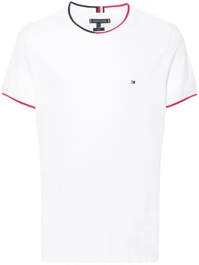 Tommy Hilfiger Logo-embroidered Polo Shirt In White