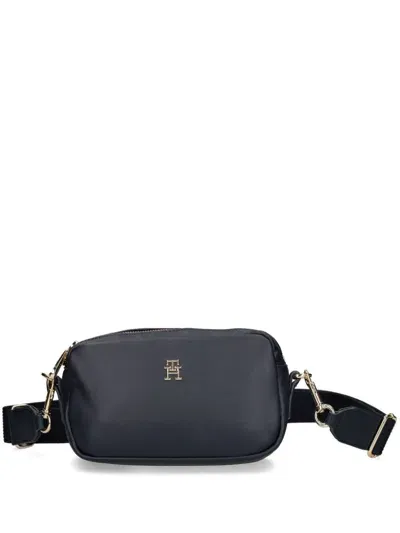 Tommy Hilfiger Logo-plaque Crossbody Bag In Blue