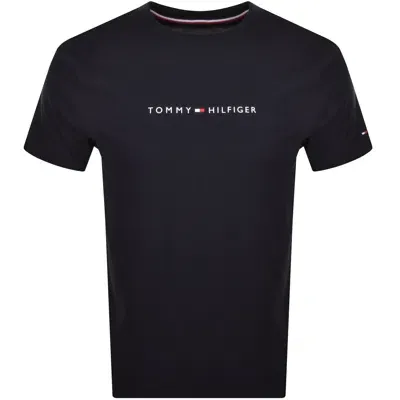 Tommy Hilfiger Logo T Shirt Navy