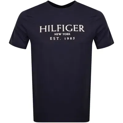 Tommy Hilfiger Logo T Shirt Navy