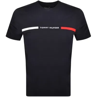 Tommy Hilfiger Logo T Shirt Navy