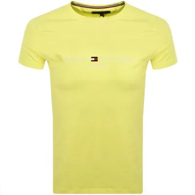 Tommy Hilfiger Logo T Shirt Yellow