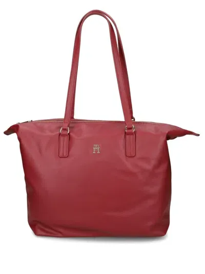 Tommy Hilfiger Logo Tote Bag In 红色