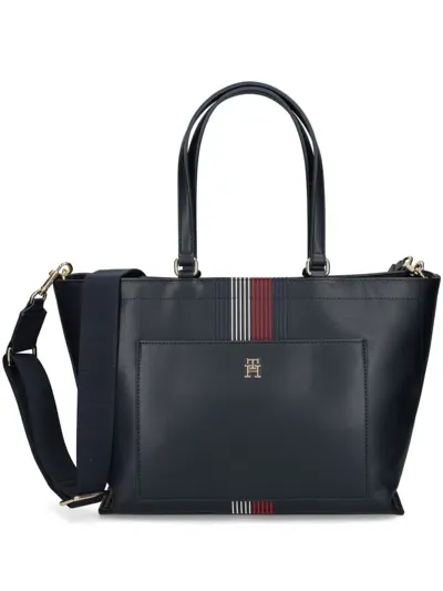 Tommy Hilfiger Logo Tote Bag In 蓝色