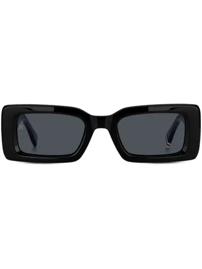 Tommy Hilfiger Rectangle-frame Sunglasses In Black