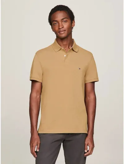 Tommy Hilfiger Regular Fit Tommy Polo In Khaki