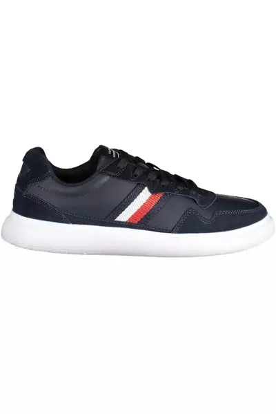 Tommy Hilfiger Stripe Detailing Low-top Sneakers In Blau