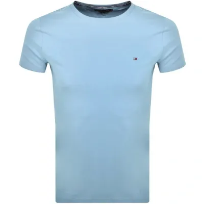 Tommy Hilfiger Stretch Slim Fit T Shirt Blue