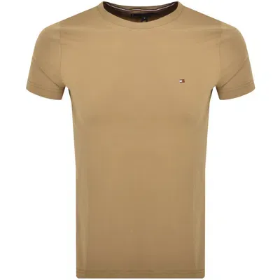 Tommy Hilfiger Khaki T-shirt With Mini Logo