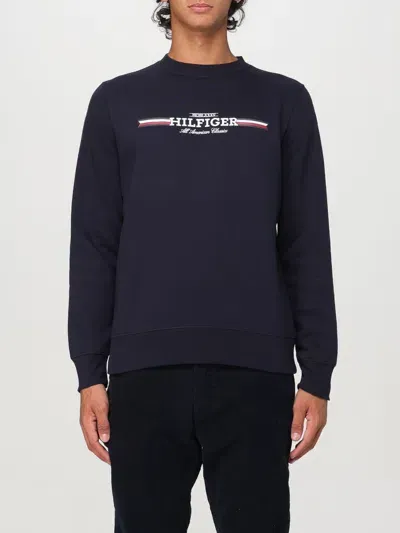 Tommy Hilfiger Sweatshirt  Men Color Blue In Blau